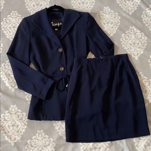 Tempo Paris - Dark Navy Blue Suit Set